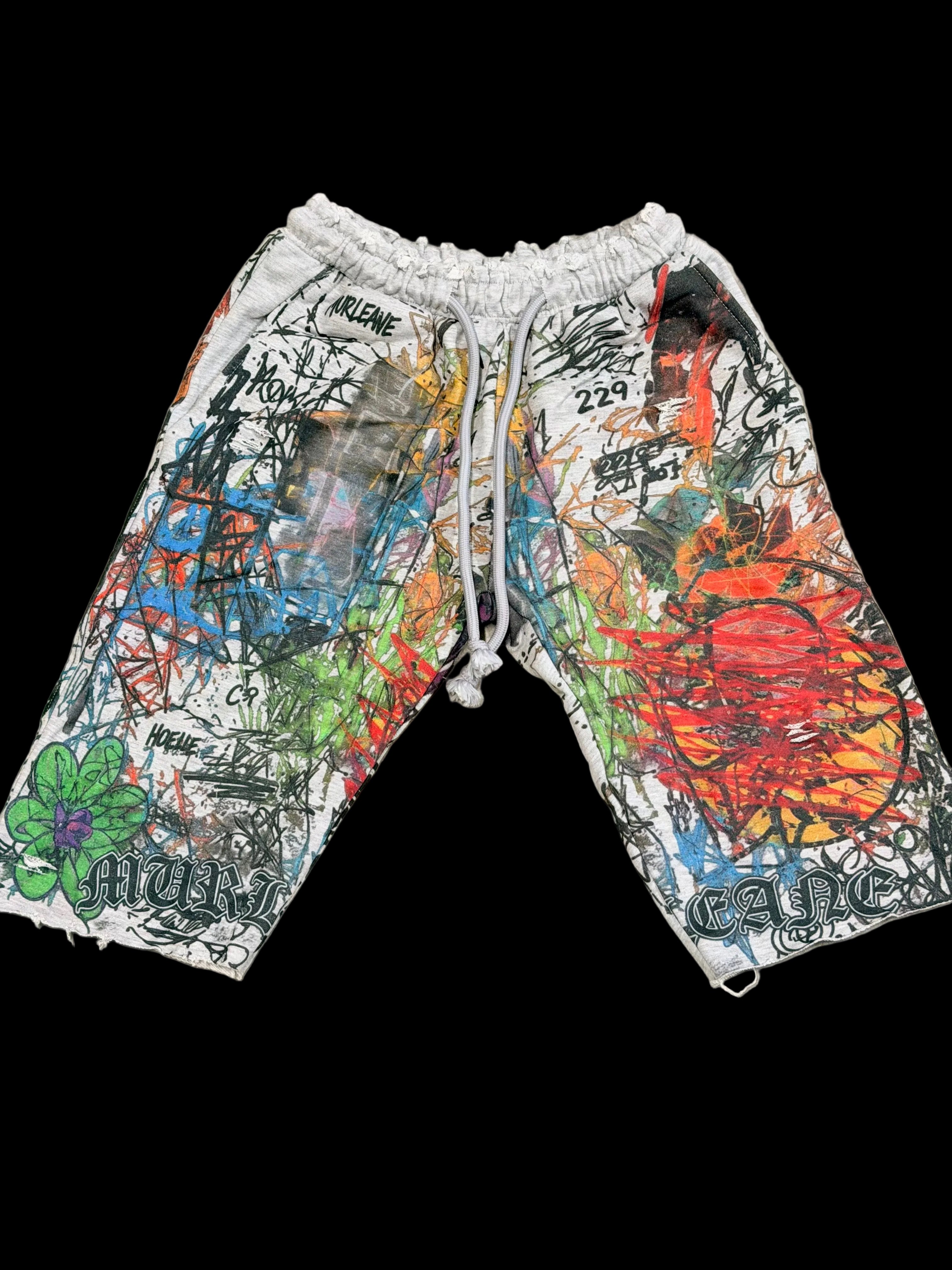 C-H-A-O-S Murleane scribble shorts