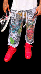 C-H-A-O-S Murleane scribble shorts