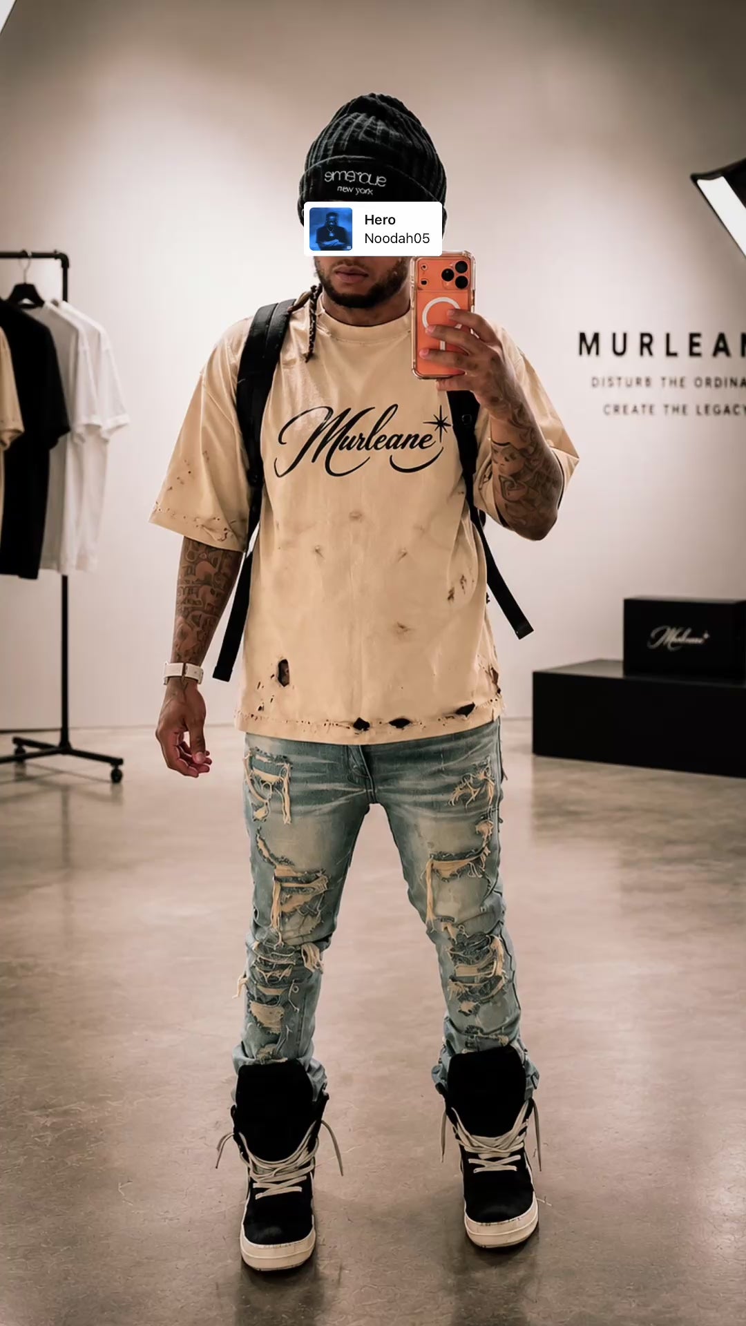 Murleane Ash Distressed Tee
